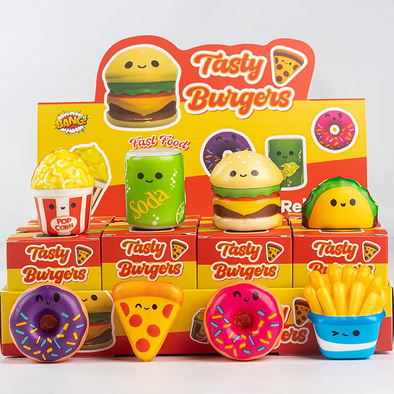 Soft Squishy Slow Rising Food Toy Blind Box Collectible Figures for Kids Stress Relief Gift