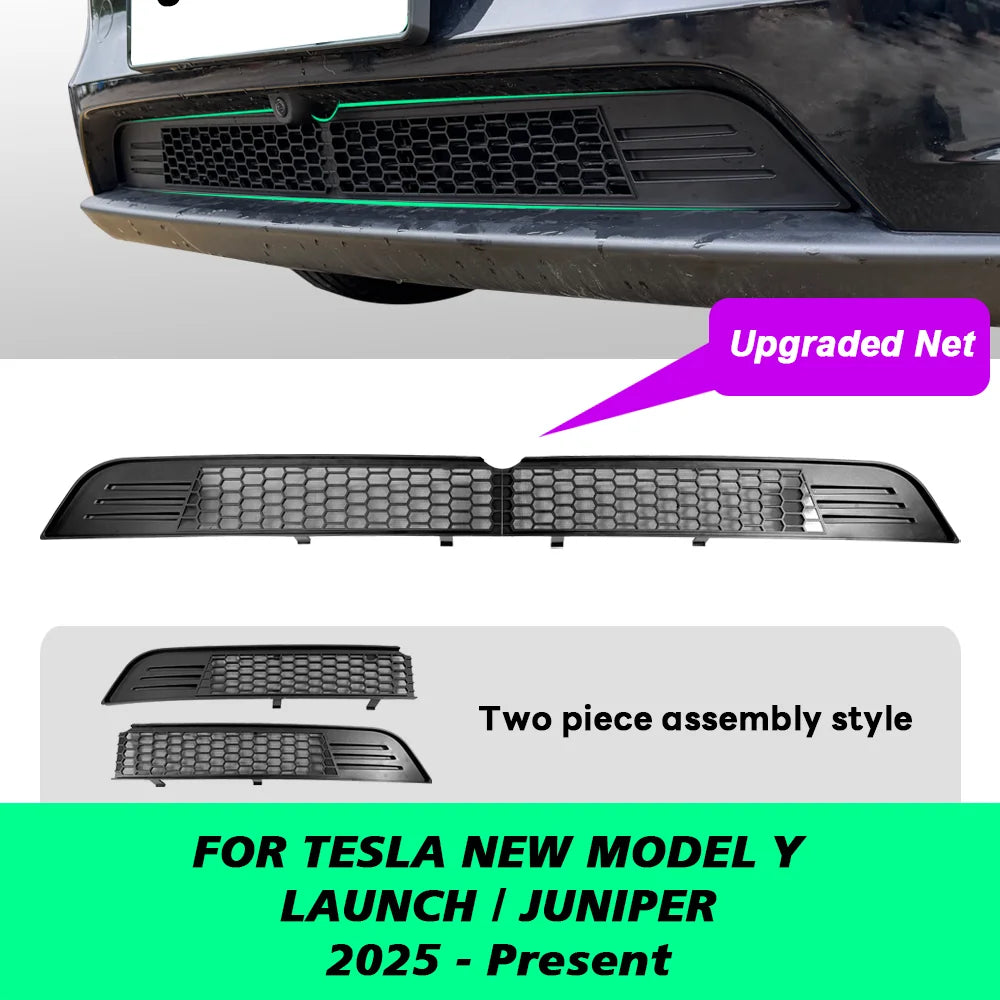 TEKSY For Tesla New Model Y YL 2026 Juniper Lower Bumper Anti Insect Net Anti Dust Proof Inner Vent Grille Cover Insect-proof