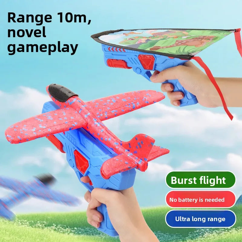 Popular Catapult Airplane Model - Outdoor Foam Airplane Toy for Kids, Ideal for Outdoor Fun & Family Parent-Child Activities