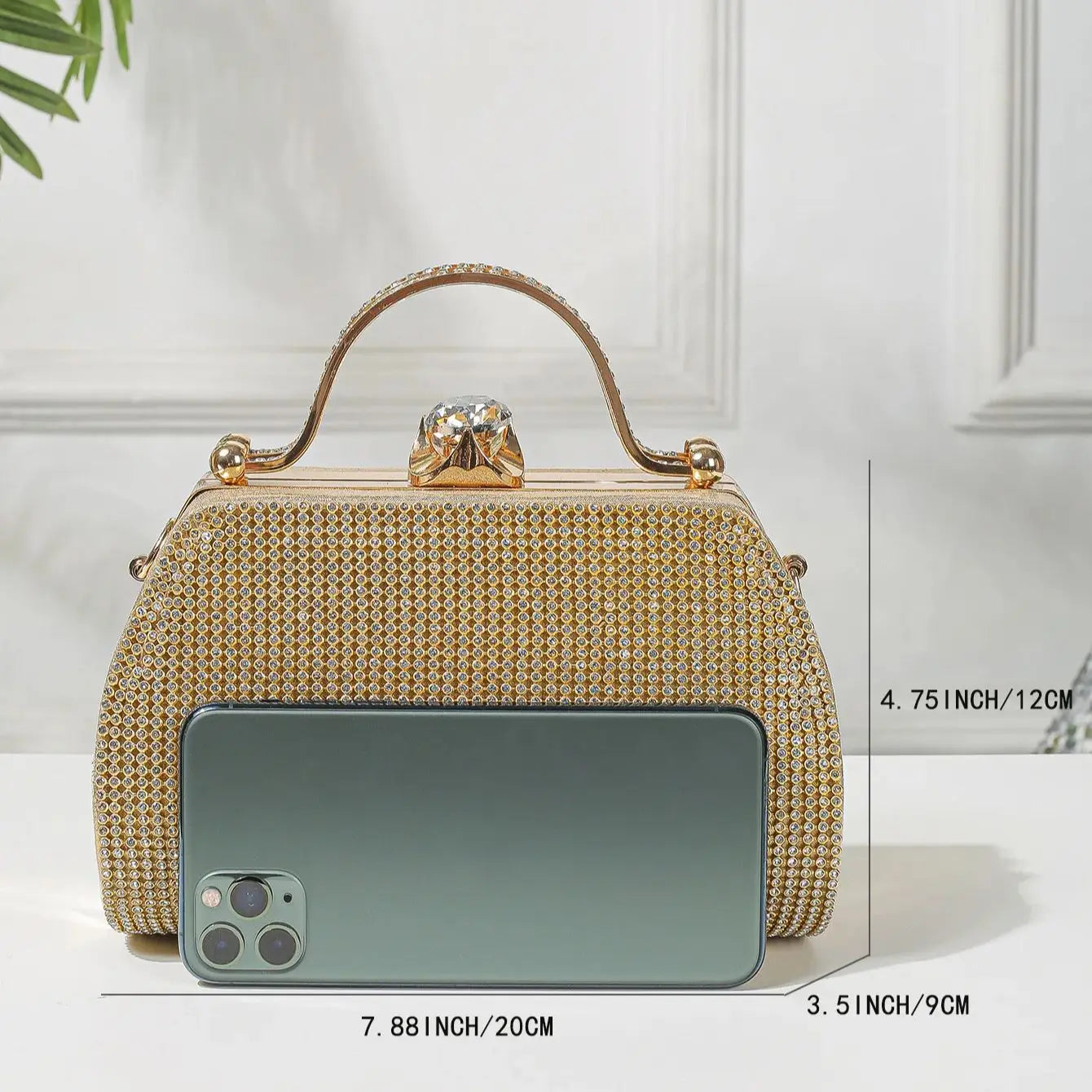 1 PC Glitter Women's Evening Bags Formal Party Clutches, Elegant Sparkling Crystal Clutch Purses Bride and Bridesmaid Handbag fo