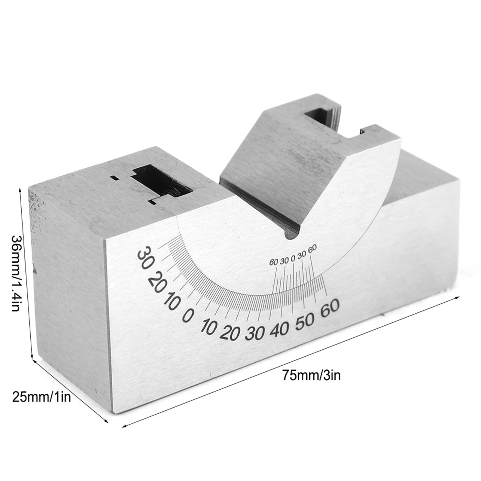 75x25x36 AP30 Tool Steel Precision  Adjustable Angle V Block Milling Adjustable Angle V Block Degree angle plate Angle