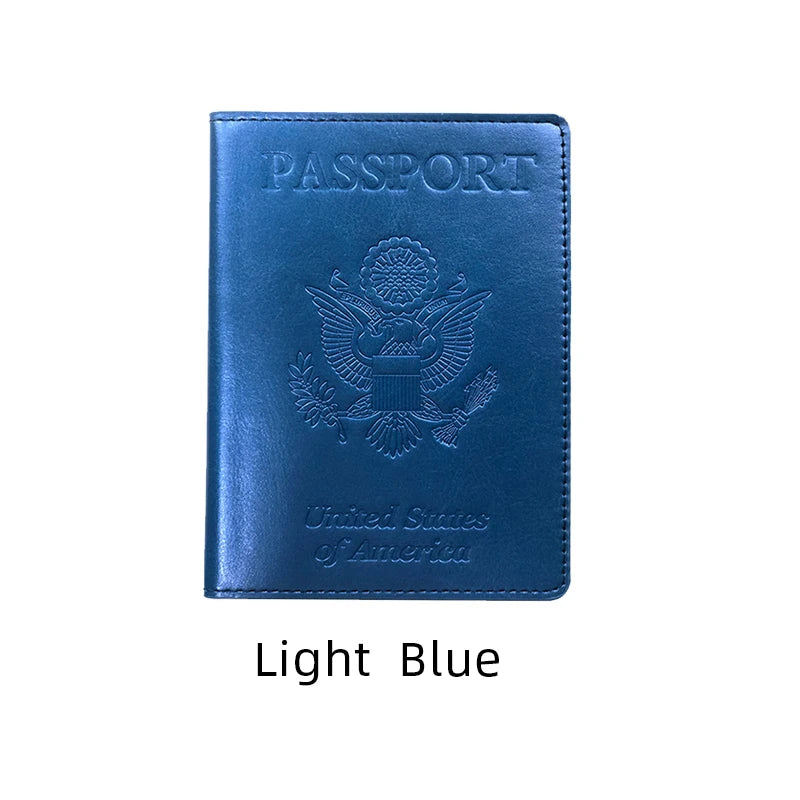 Travel Passport Cover Card Protector Women Men Embossing Travel ID&Document Passport Holder Business PU Leather Wallet Case NEW