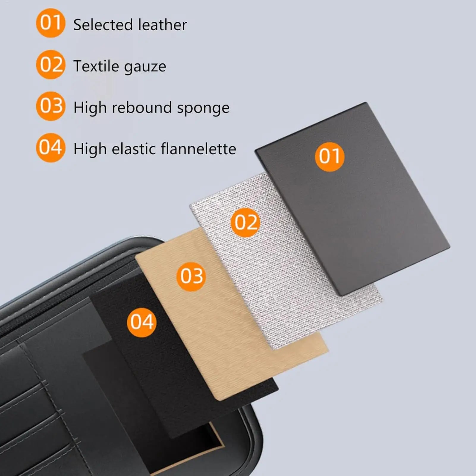 Car Visor Organizer Universal Auto Interior Storage Truck Visor Organizer Pouch For SUV Sedan Truck Driving License Insurance