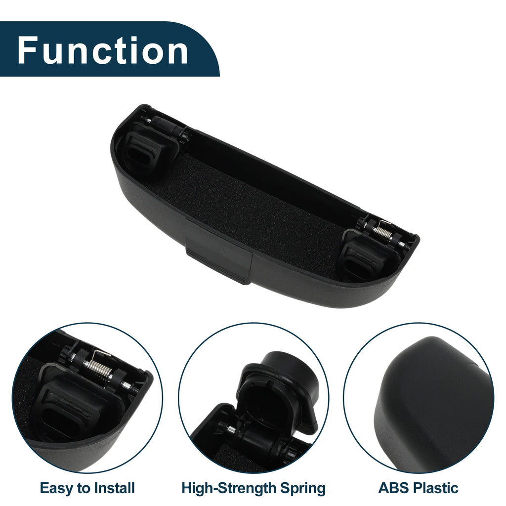 UXCELL Car Sunglasses Case for Mini Cooper F56 3-Door 2014-2018 ABS Black 1 Set