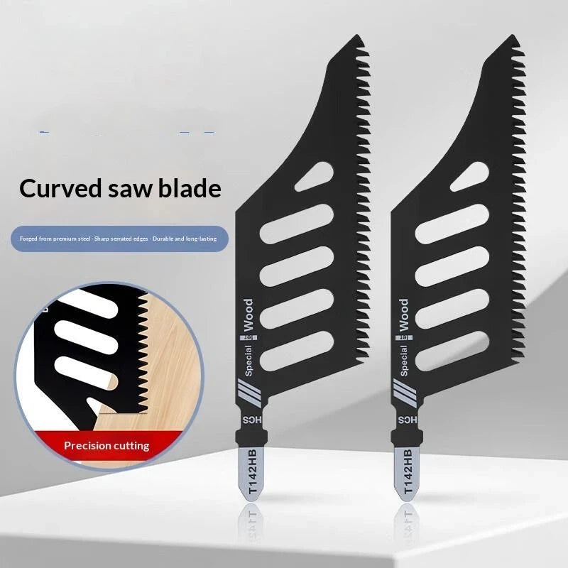 1/5Pcs T Shank Flush Cutting Replacement Blades Curved Jigsaw Blade For Precision Ground Teeth