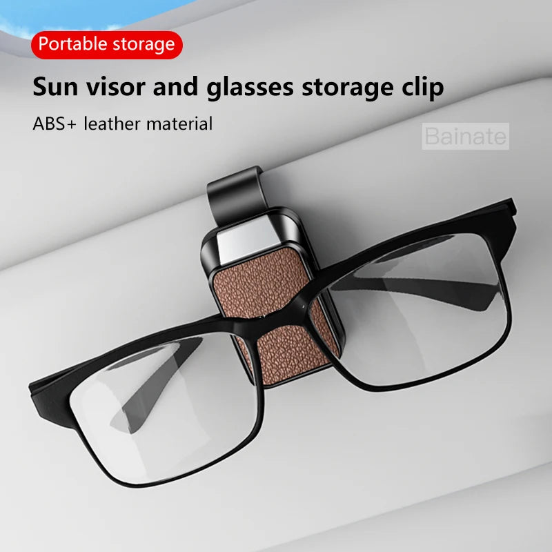 Car Sun Visor Glasses Case Storage Wear-Resistant Sunshade Sunglasses Holder, For JAECOO J7 JAECOO J8 J6 J9 2023 2024 2025 2026
