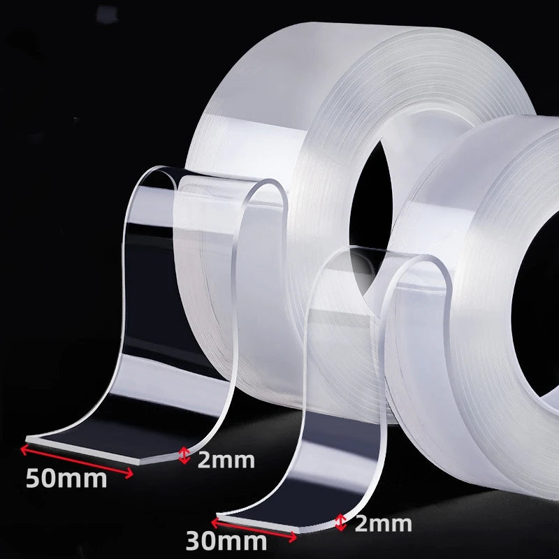 1/3/5M Nano Tape Double Sided Tape Transparent No Trace Reusable Strongly Sticky Waterproof Adhesive Tape Home Wall Tape