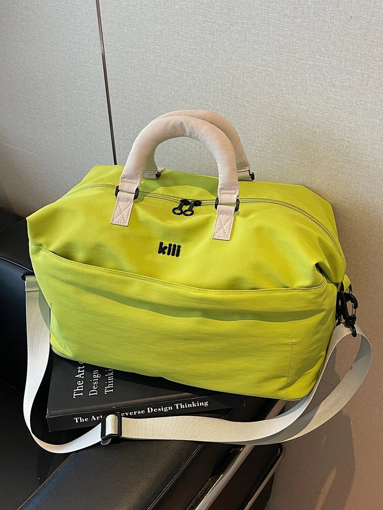 Lightweight Portable Korean Japanese Travel Bag Women's Fitn Bag Materni Bag Ort Trip Handheld Storage Lage Bag
