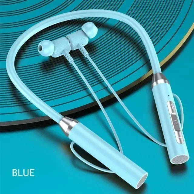 Wireless Headphones Bluetooth Neckband Magnetic Earphones Sport Running TWS Earbuds Waterproof Bluetooth 5.2 Headset With Mic