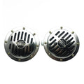 2PCS Universal Waterproof 12V Hi Low Tone Motorcycle Car Electric Super Horn Electric Disc Speaker Car Reversing Horn