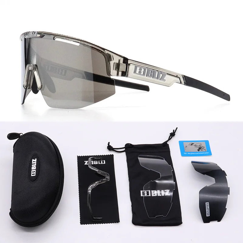 B BLIZ Matrix Unisex Sport Sunglasses TR90 Lightweight Cycling Glasses with Hydro Lens UV400 Protection for Running & Skiing