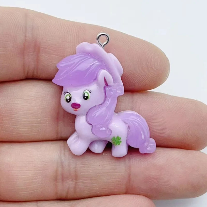 10pcs cartoon animal charm decorative resin pendants DIY jewelry making earrings wholesale