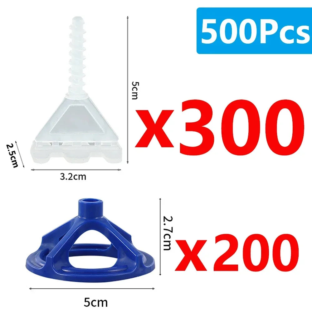 50-800Pcs Spiral Ceramic Tile Leveling System Clips Spacers Straps Wadge for Tile Laying Wall Floor Fixing Construction Tools