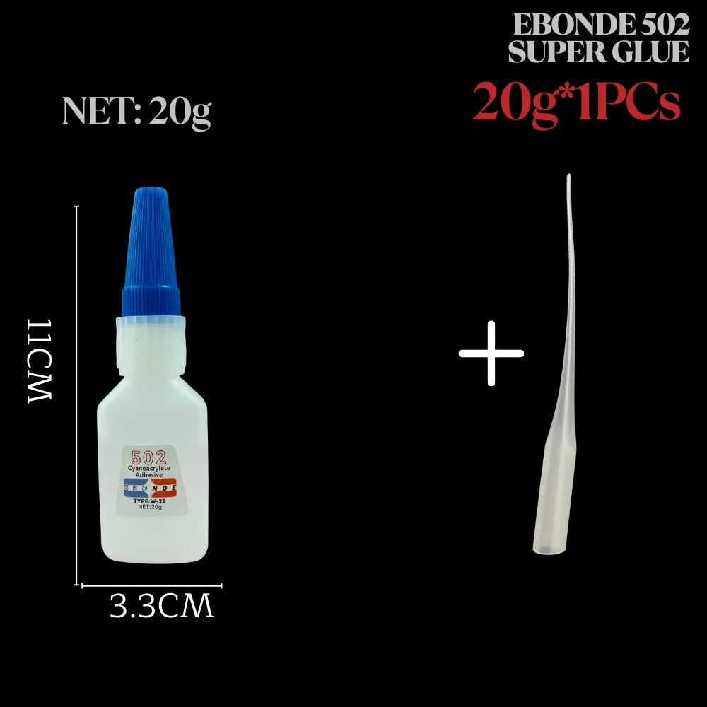 502 Super Glue Cyanoacrylate Instant Strong Quick Dry Adhesive for Caremic Plastic Crafts Jewelry Toys Shoes 10/20/35/50/100g