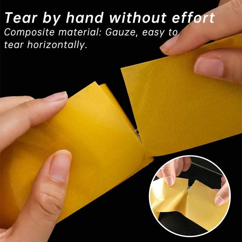 5/10m Double-sided Cloth-based Tape High Adhesive Heavy Duty Translucent Mesh Waterproof Traceless Powerful Adhesive Tape
