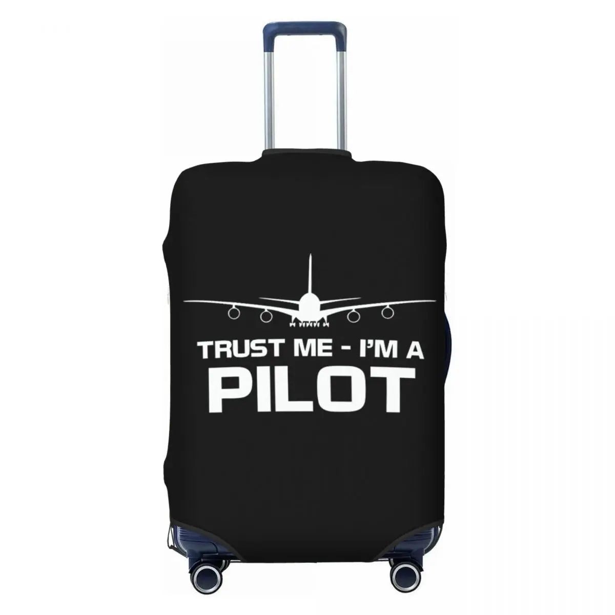 Custom Fashion Airbus Fighter Pilot Luggage Cover Protector Washable Aviation Airplane Travel Suitcase Covers