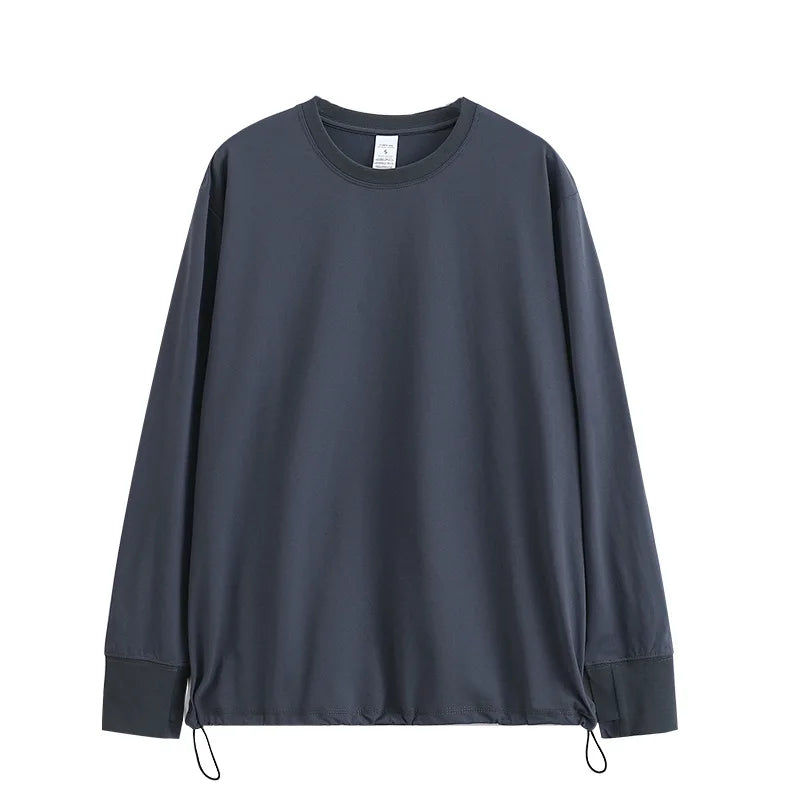 Men's  Long-Sleeve T-Shirt – 7A Antibacterial, UV Protection, Moisture-Wicking & Quick-Dry Base Layer Top with 4-Way Stretch