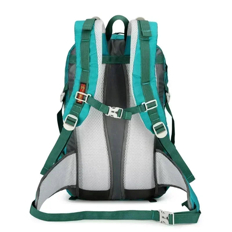 40L outdoor hiking camping backpack outdoor waterproof lightweight mountaineering bag cycling backpack with waterproof cover