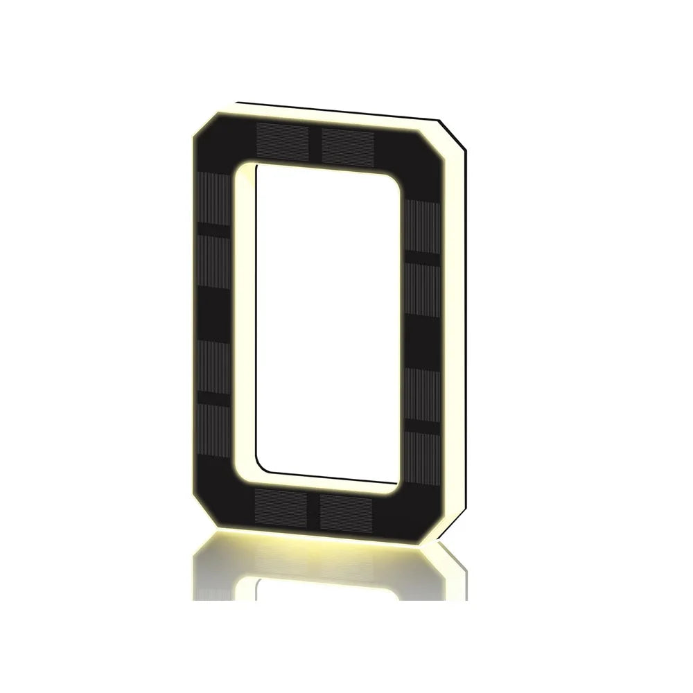 17CM Solar House Number Lights,House Sign Light Sensor, Address Sign Solar House Number Sign Led Address Number for Outdoor