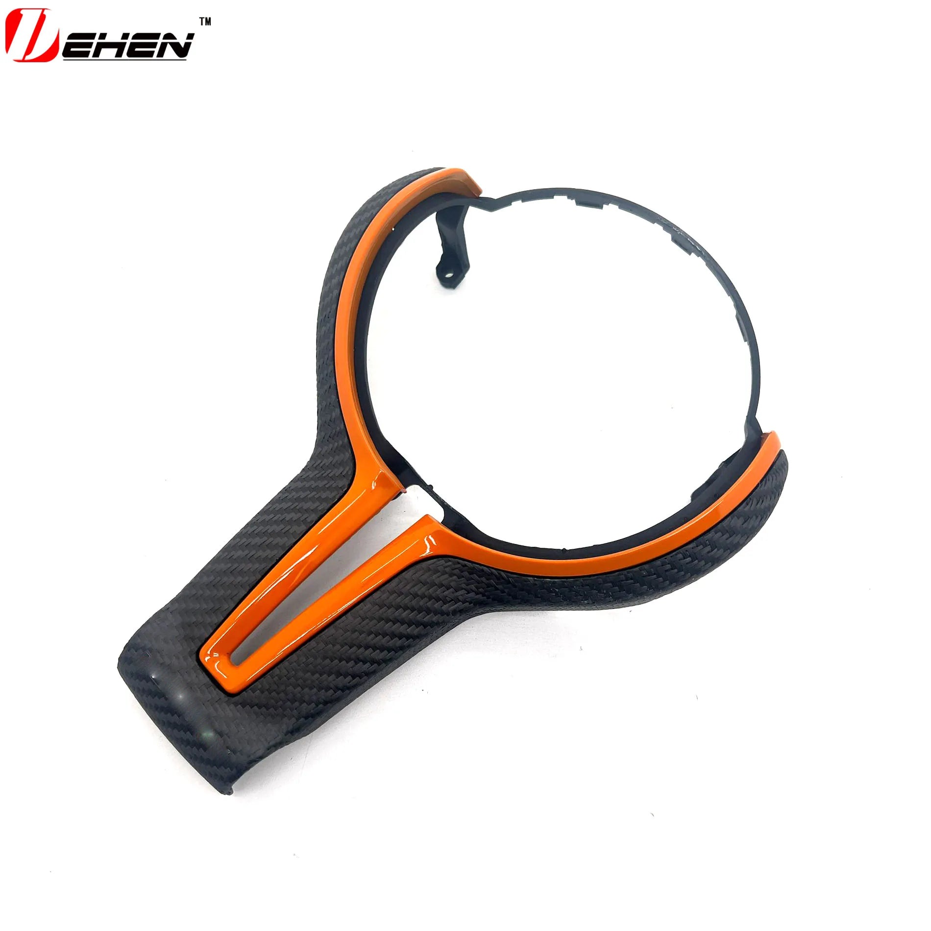 For BMW F20 F22 F30 F31 F32 F33 F36 F10 F06 F12 F13 F15 F16 M-Sport Replacement Style ABS+Carbon Fiber Steering Wheel Trim