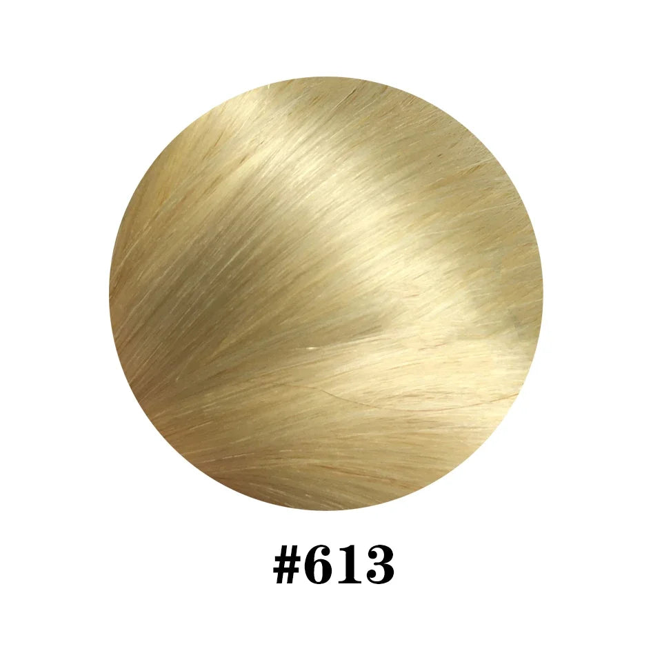 Straight Ponytail Human Hair Extensions With Clip In Drawstring Ponytail Straight Brazilian Ponytail For Women Natural Black #1B