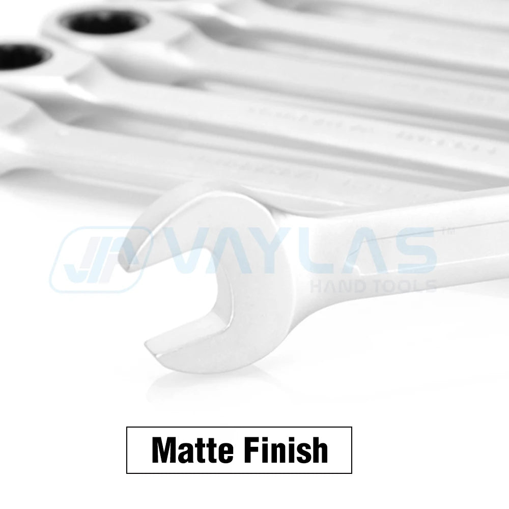 8mm Dull Polished Combination Wrench Fixed Head Ratchet 72T Open End High Torque Spanner Repair Hand Tool Chrome Vanadium Steel