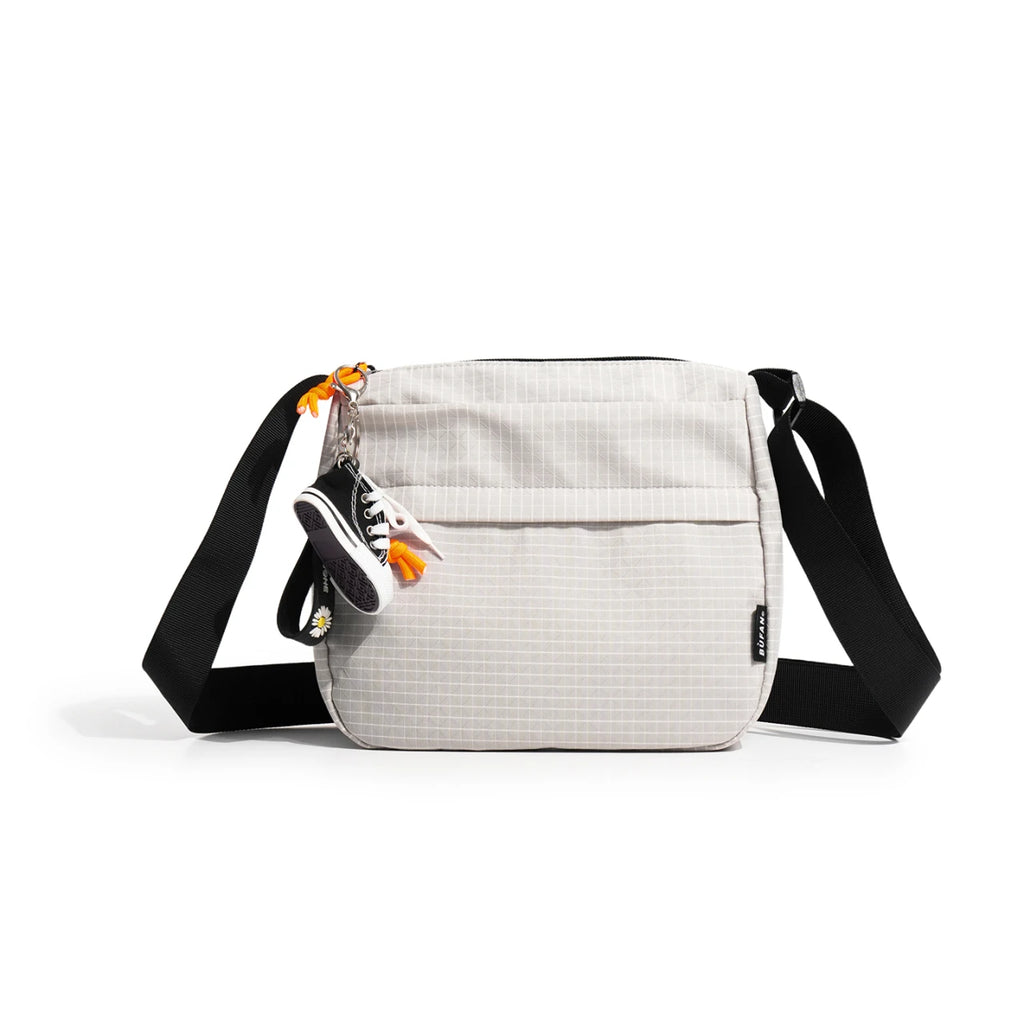 Crossbody Bag Unisex Japanese Korean Simple Waterproof Small Square Lightweight Daily Outdoor Travel Phone Shoulder Bag