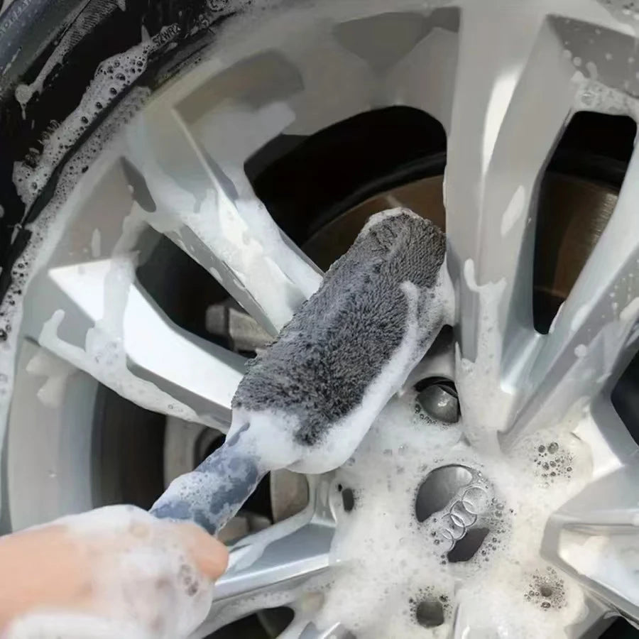 Microfiber Car Wash Gloves Car Sponge Extra Soft Car Wash Cloth Gloves Scratch Free Microfiber Double Sided Car Cleaning Tool