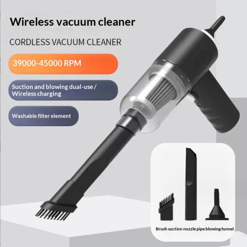 Wireless Car Vacuum Cleaner Quick Charge Portable High-Power Suction Cleaning Appliance Mini Wet and Dry Dual-use Vacuum Cleaner