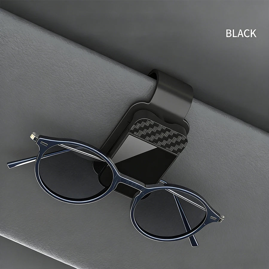Car-Mounted Glasses Clip, Multi-Functional Back Clip Type Snap-On Sunglasses Holder, Visor Sunglasses Storage