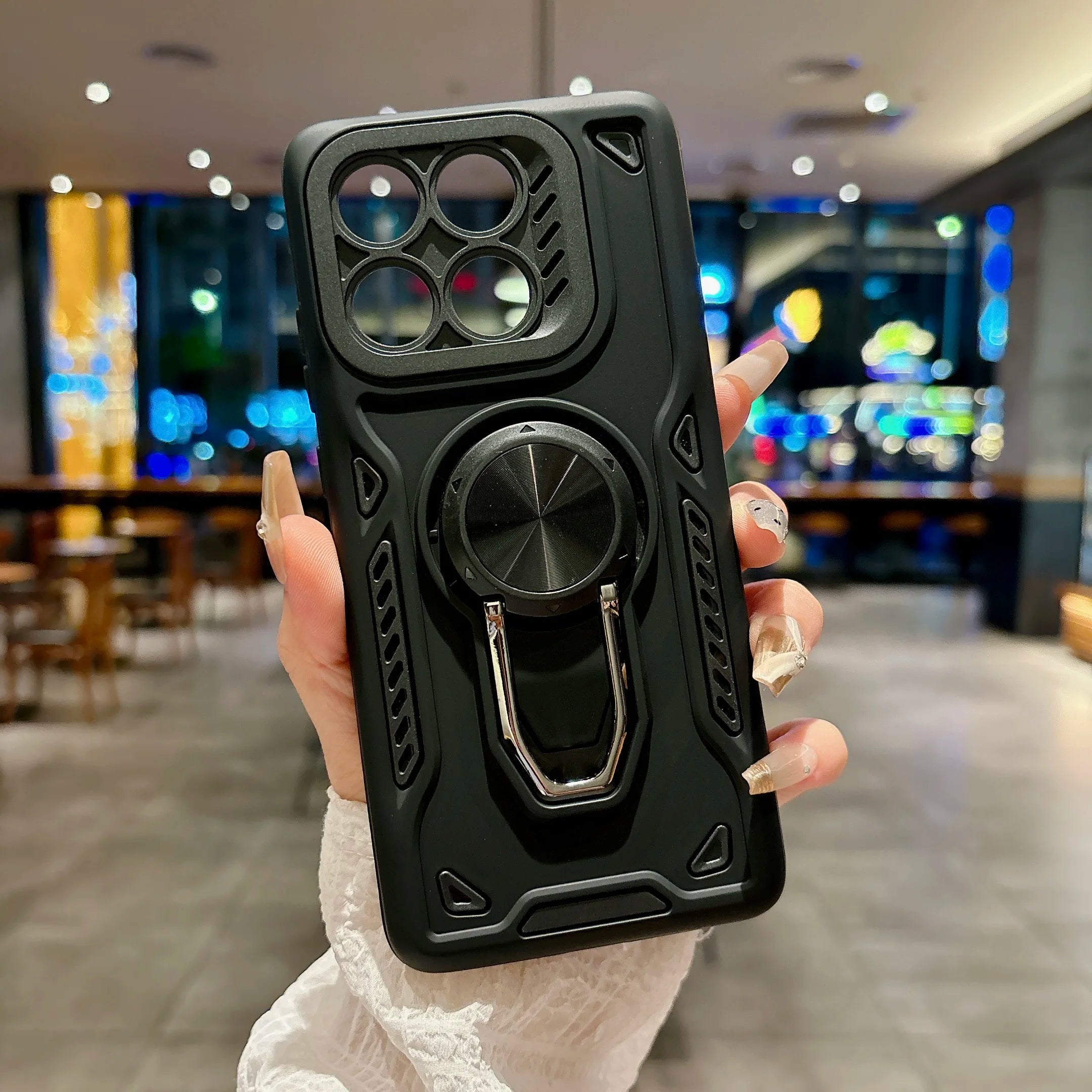 Magnetic Kickstand Phone Case for Motorola G86 G56 G06 Edge60 Pro 60 70 Heavy-duty Anti-fall Armor Protection Practical Cover