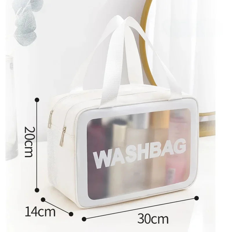 Waterproof Large Capacity Cosmetic Bag Separate Wet And Dry Travel Toiletry Storage Bag Portable Shower Makeup Storage Bag