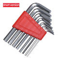 8pcs Allen Wrench Metric Wrench Inch Wrench L Wrench Size Allen Key Short Arm Tool Set Easy To Carry In The Pocket