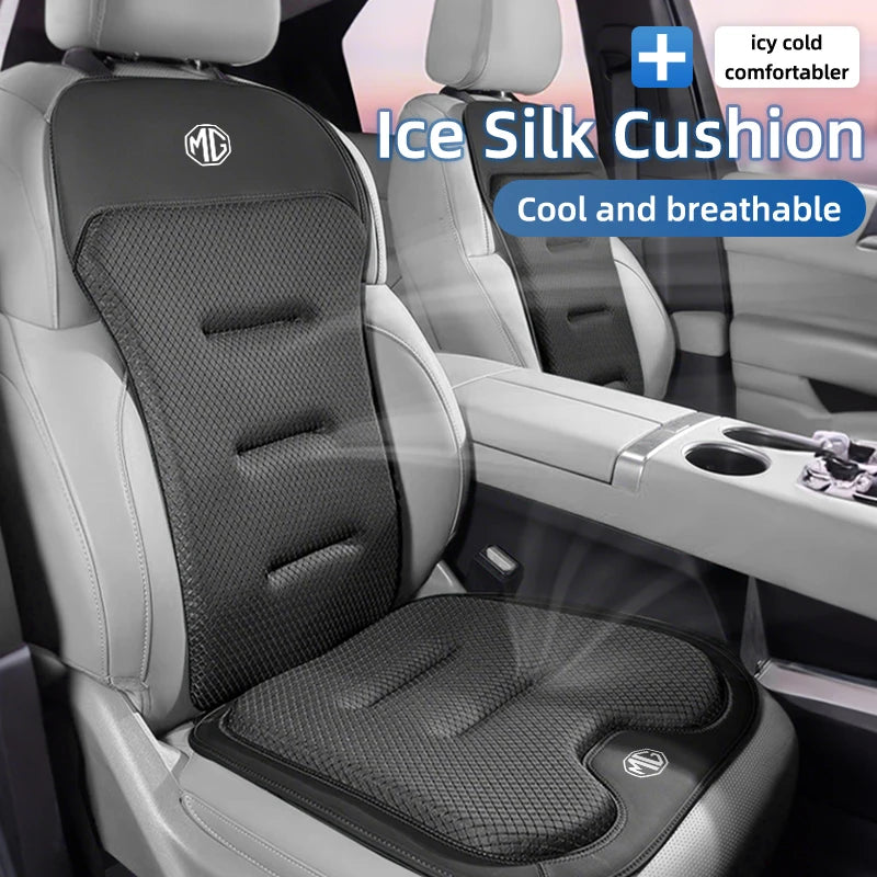 Car Accessories Seat Booster Cushion Ice Silk Backrest Seat Cover For Morris Garages MG 3 5 6 7 HS ZS GS Hector TF GT ZR RX5 RX8
