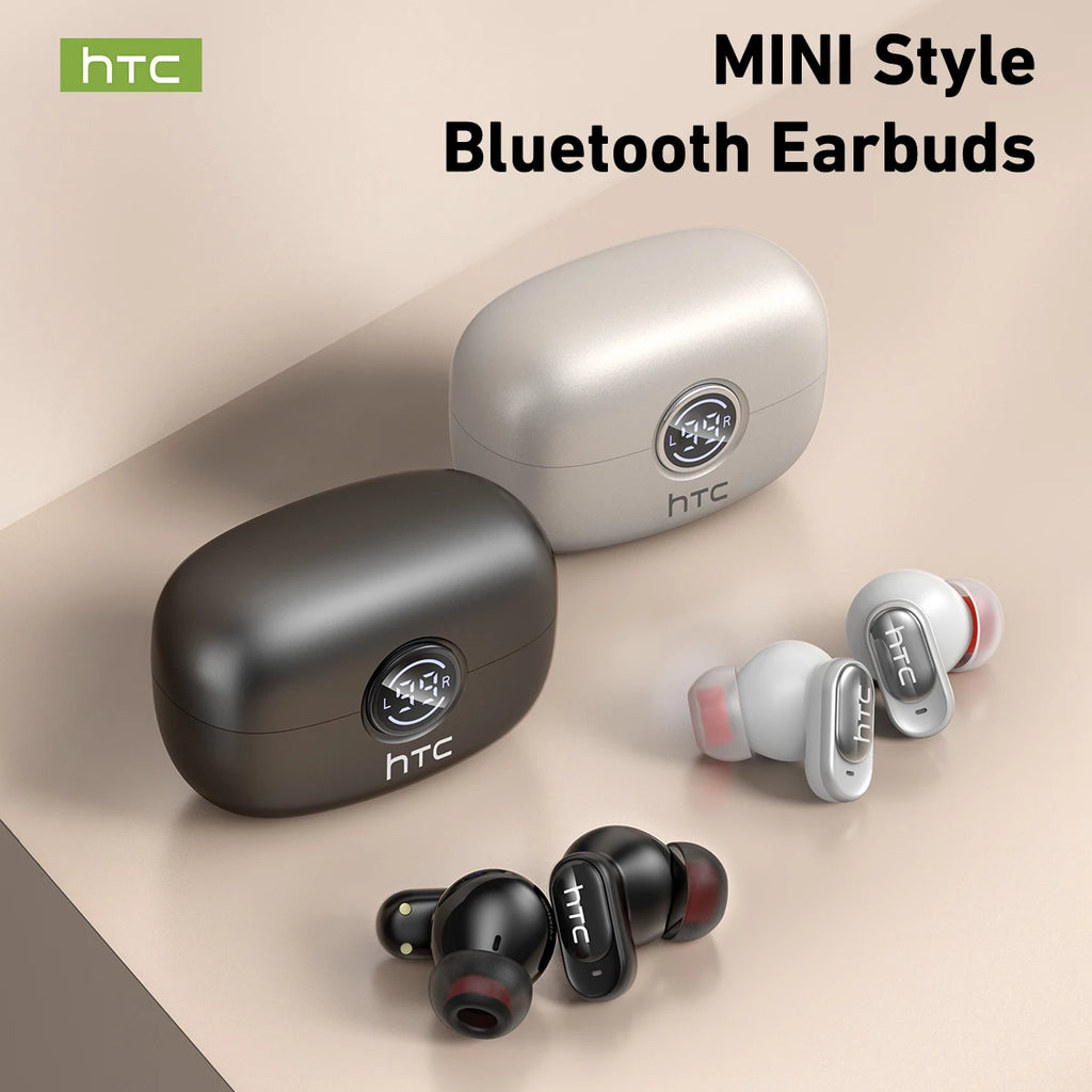 HTC NE79 TWS Bluetooth 6.0 Earphones AI Translator In-Ear HiFi Sound Headset for Sports Headset with Clear Call Mic