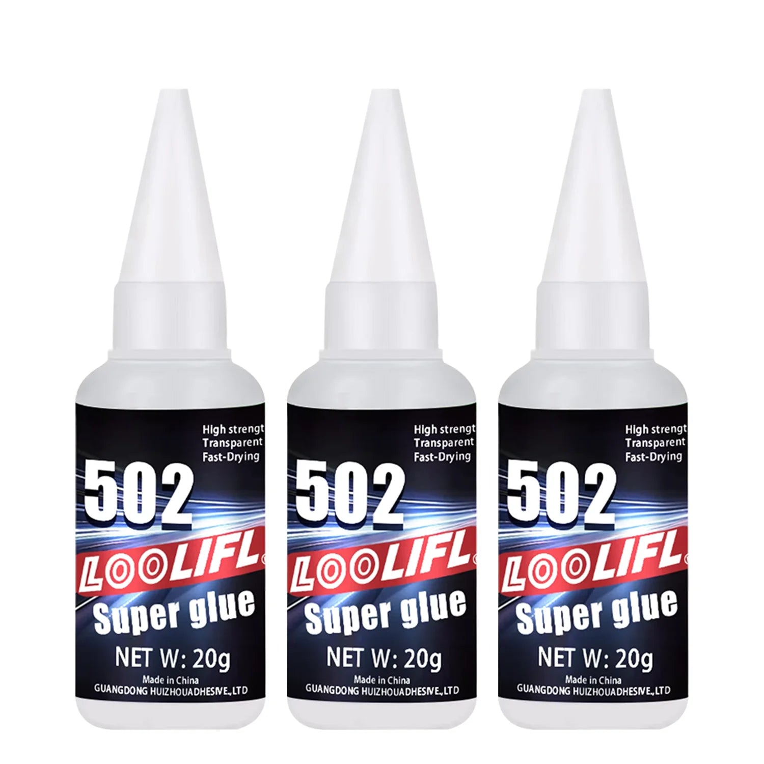 502 Super Glue 20g Fast-Drying Adhesive, Waterproof Instant Glue for Plastic, Wood, Metal, Rubber,DIY Repair with Precision Tips