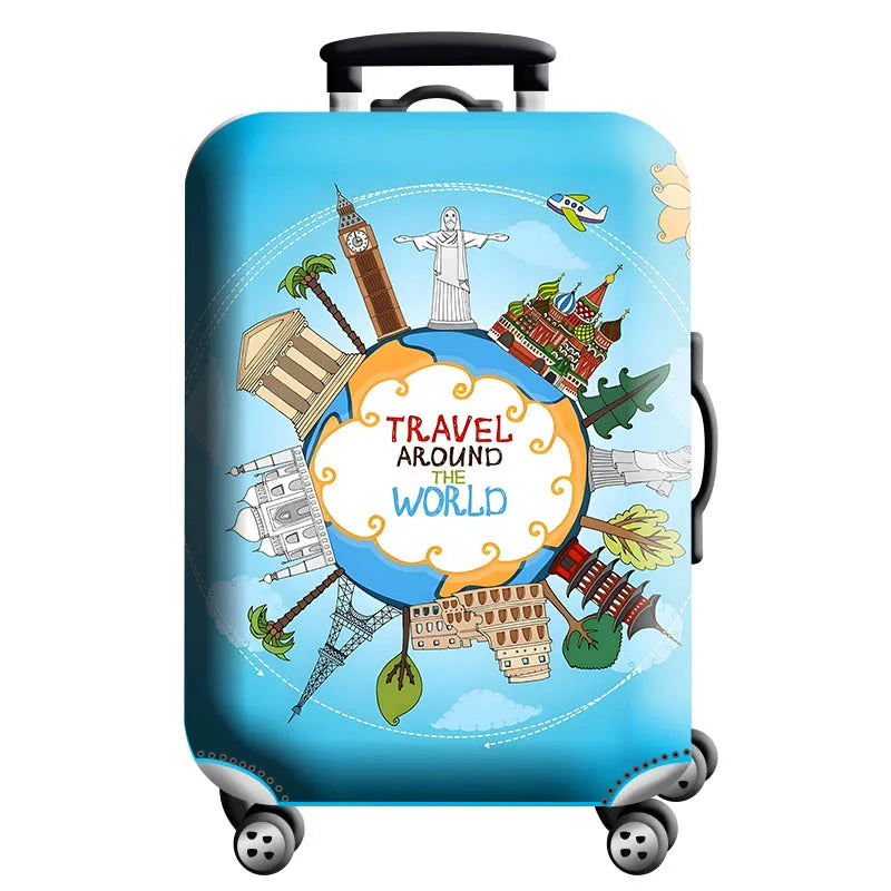 Thick Elastic Luggage Protective Cover Zipper Suit For 18-32 inch Bag Suitcase Covers Trolley Cover Travel Practical Accessories