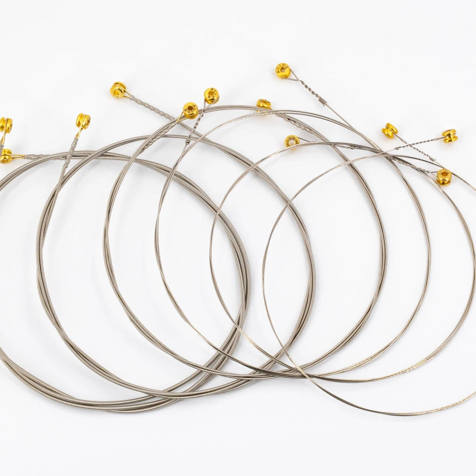 Alice Double Ball-End Electric Guitar Strings Set Nickel Alloy Winding Plated Steel for Headless Electric Guitar 010-045 Light