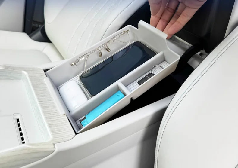 Car Storage Box For Geely EX5 Galaxy E5 E245 E.MAS 7 2024 2025 2026  Anti-dirt Handrail Box Center Console Storage Accessory
