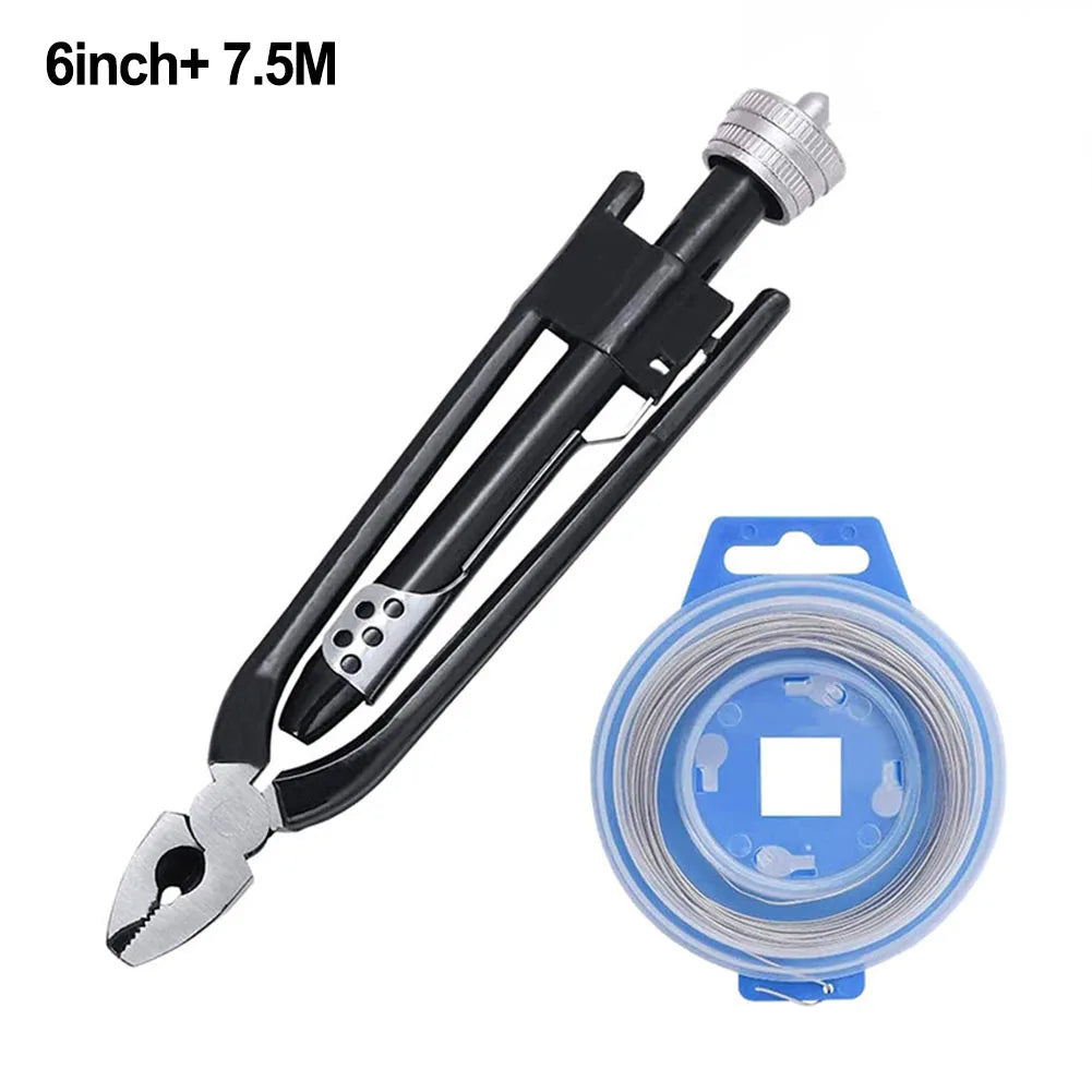 6 Inch Aviation Fuse Pliers One-Way Wire Twister Safety Locking Pliers With 7.5/15m Fuse Safety Wire Twisting Plier