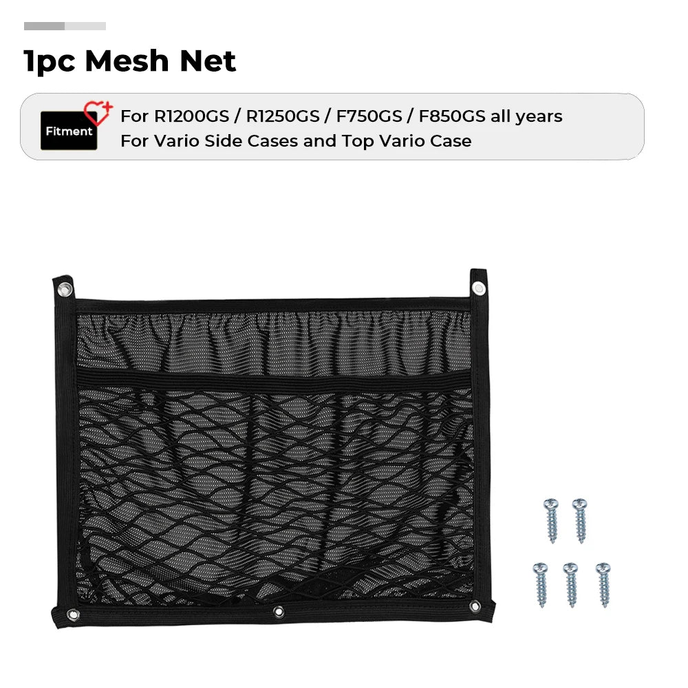 Storage Organizer Cargo Mesh Net For BMW Vario Cases Panniers For BMW R1200G R1250GS F650GS F700GS F750GS F800GS R850GS R1200G