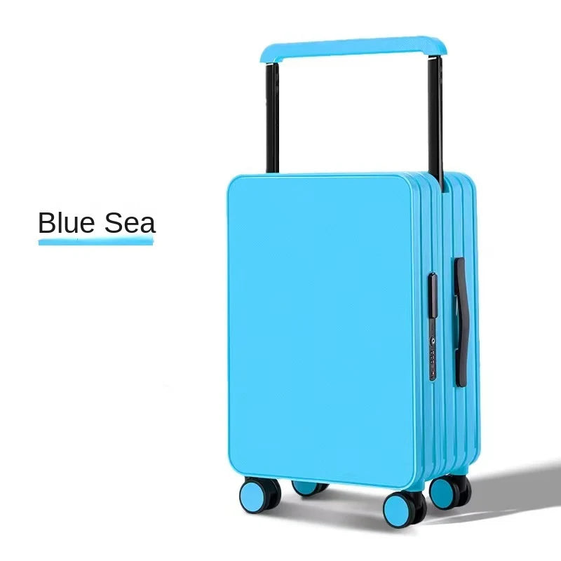 Wide-Handle Luggage Suitcase for Women and Men 20-26 inch Travel Suitcase Cabin Bag Large Capacity Luggage with Smooth Wheels