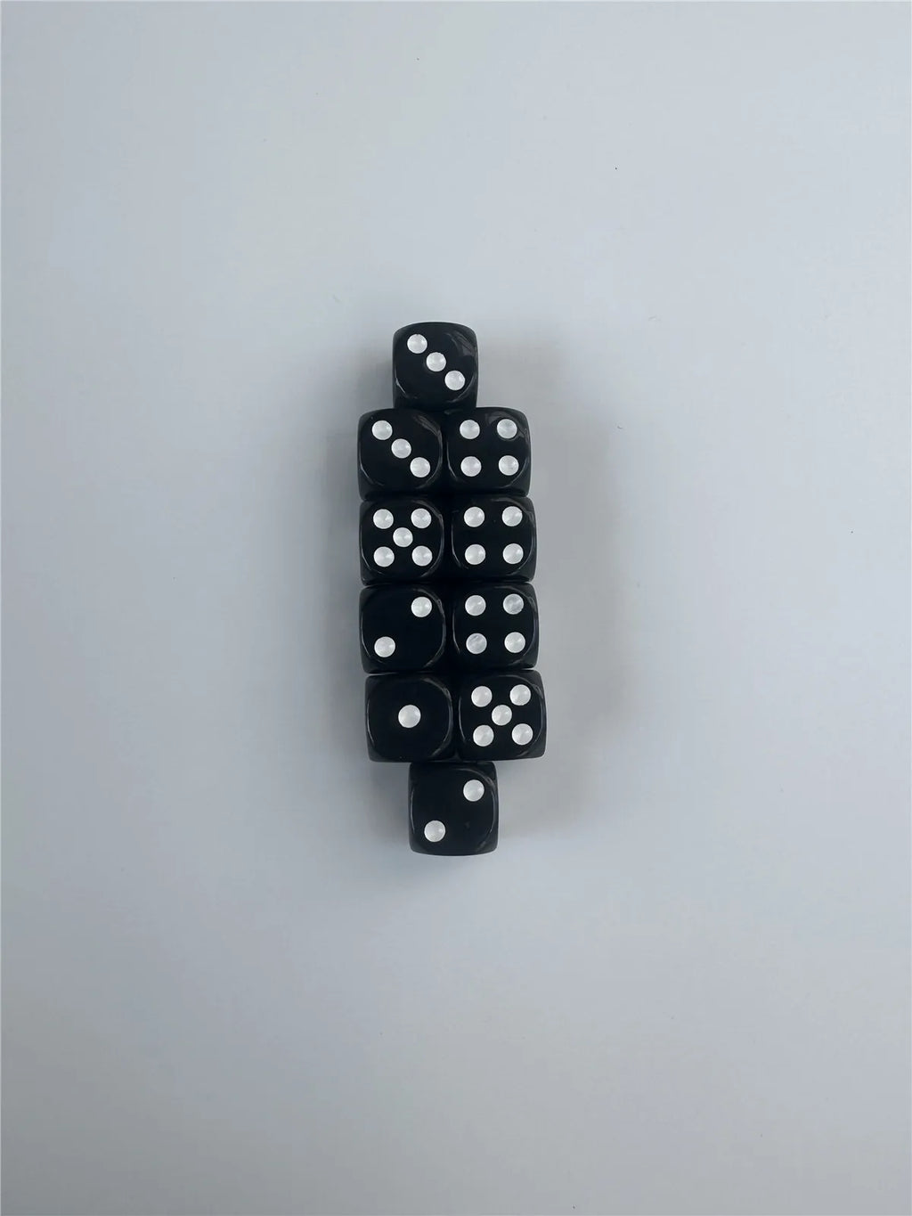 10pcs/set Of High Quality 14/16mmD6 Dice Set White Black Dot/Black White Dot Acrylic Rounded Corner Club