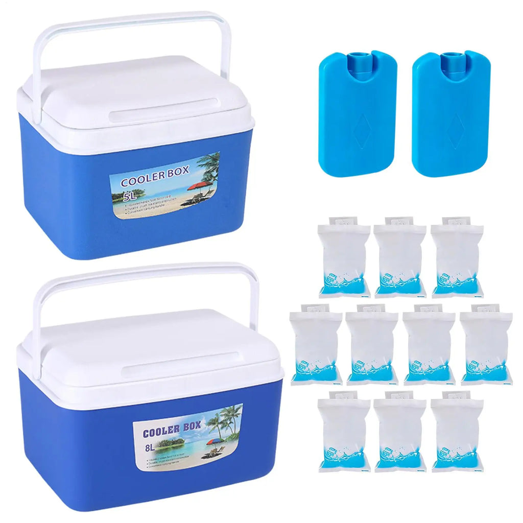 Portable Thermos Box and Camping Cooler for Beer Drinks Fresh Beverage or Fruit Insulated Box for Cola Can Beer Bottle Chiller