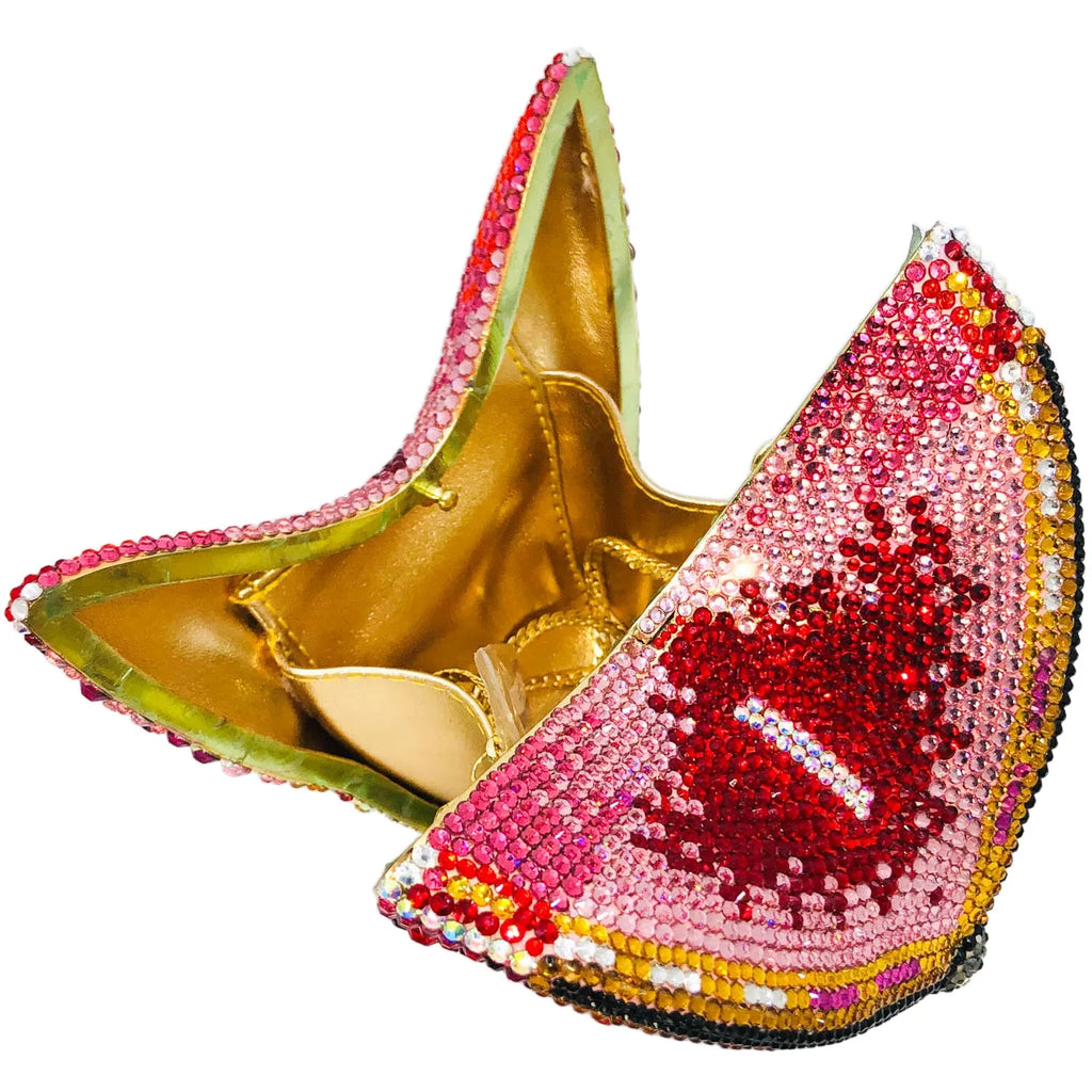 Boutique De FGG Novelty Butterfly Rhinestone Clutch Purse Handmade Women Crystal Clutch Evening Bags Party Prom Minaudiere Bag