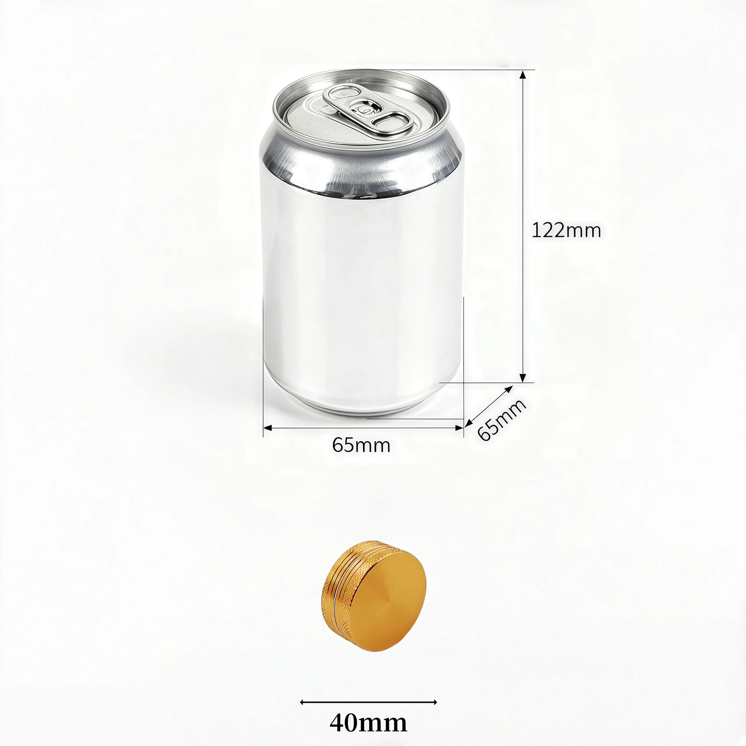 11-Color 40mm Manual Grinder - Dual-Layer Fast Grinding with Diamond Teeth, Portable Design，The best Smoking accessories