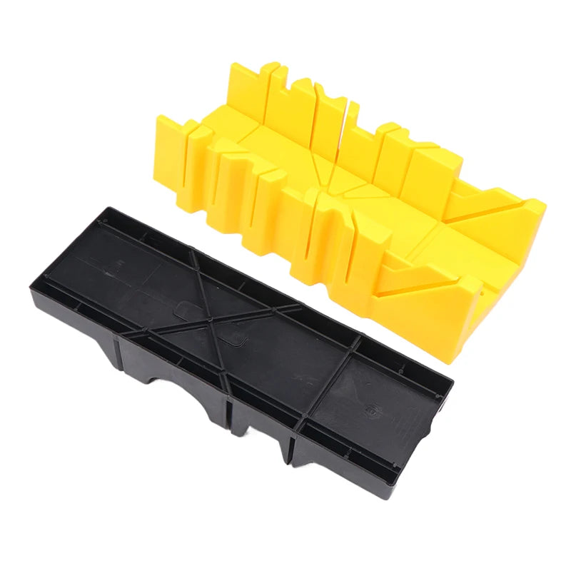 〔Sa〕1Pc 45/90 Degree Wood Cutting Clamping Miter Saw Box Woodworking Angle Cutting For Carpenter Gypsum Oblique Cutting Tool
