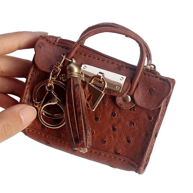 Multifunction Leather Key Bag Wallet Clutch Zipper Coin Purse Wallet Bluetooth Earphone Bag Credit Card Case Mini Storage Pouch