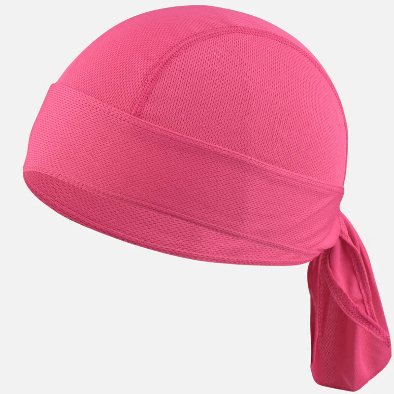 Sweat Wicking Cycling Headscarf Men Breathable Running Hiking Helmet Cover Elastic Bandana Comfortable Climbing Pirate Hat