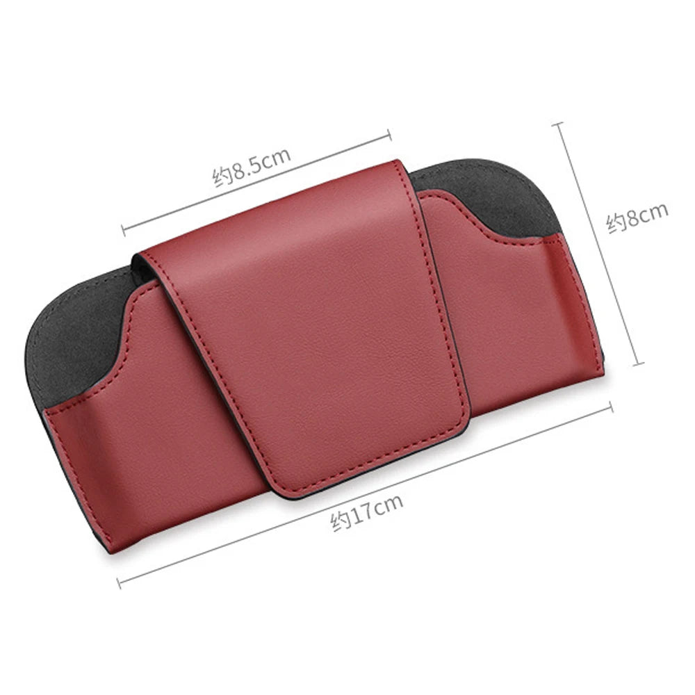 Magnetic Car Sunglasses Holder Case Universal Auto Sun Visor Glasses Box Clip Sunglasses Holder Fastener Eyeglasses Storage